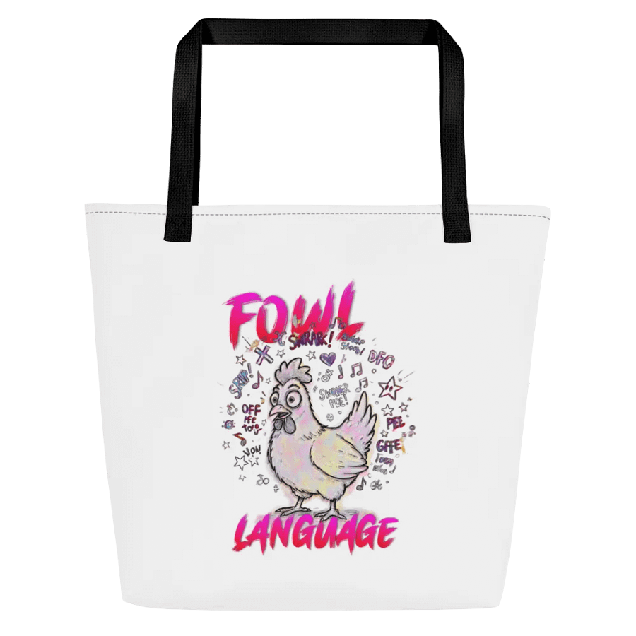 Fowl Language Large Tote Bag with Pocket product image (7)