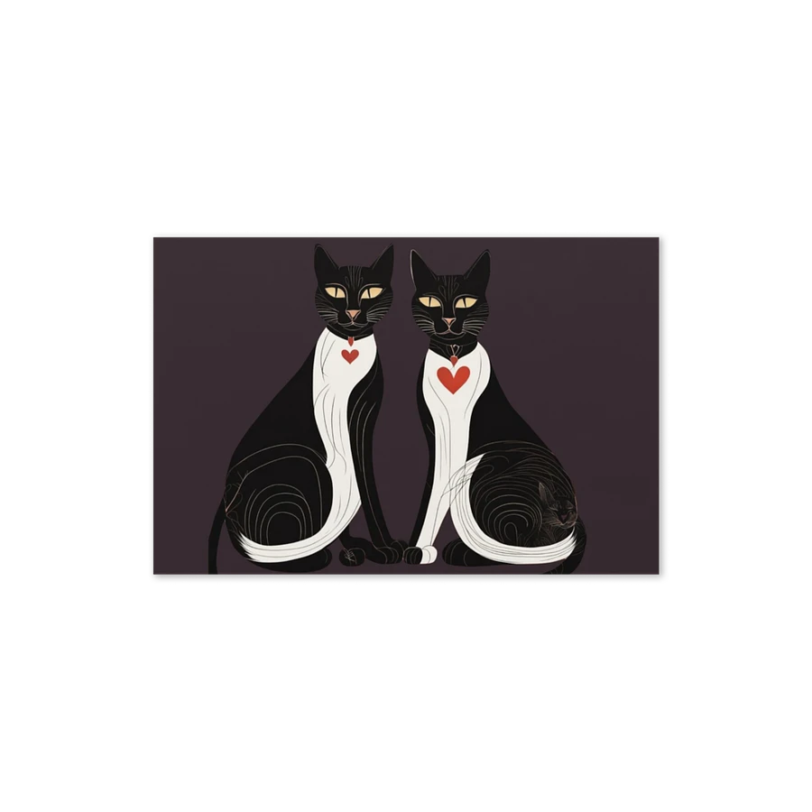 BLACK & WHITE TUXEDO LOVE CATS product image (4)