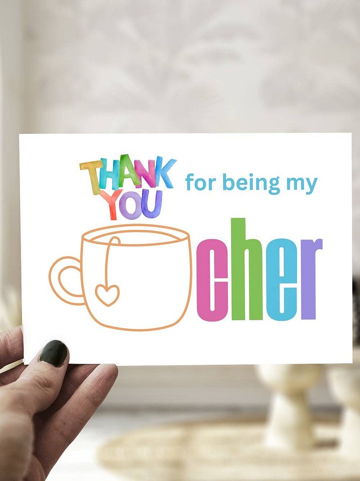 Thank you for being my teacher Card product image (1)