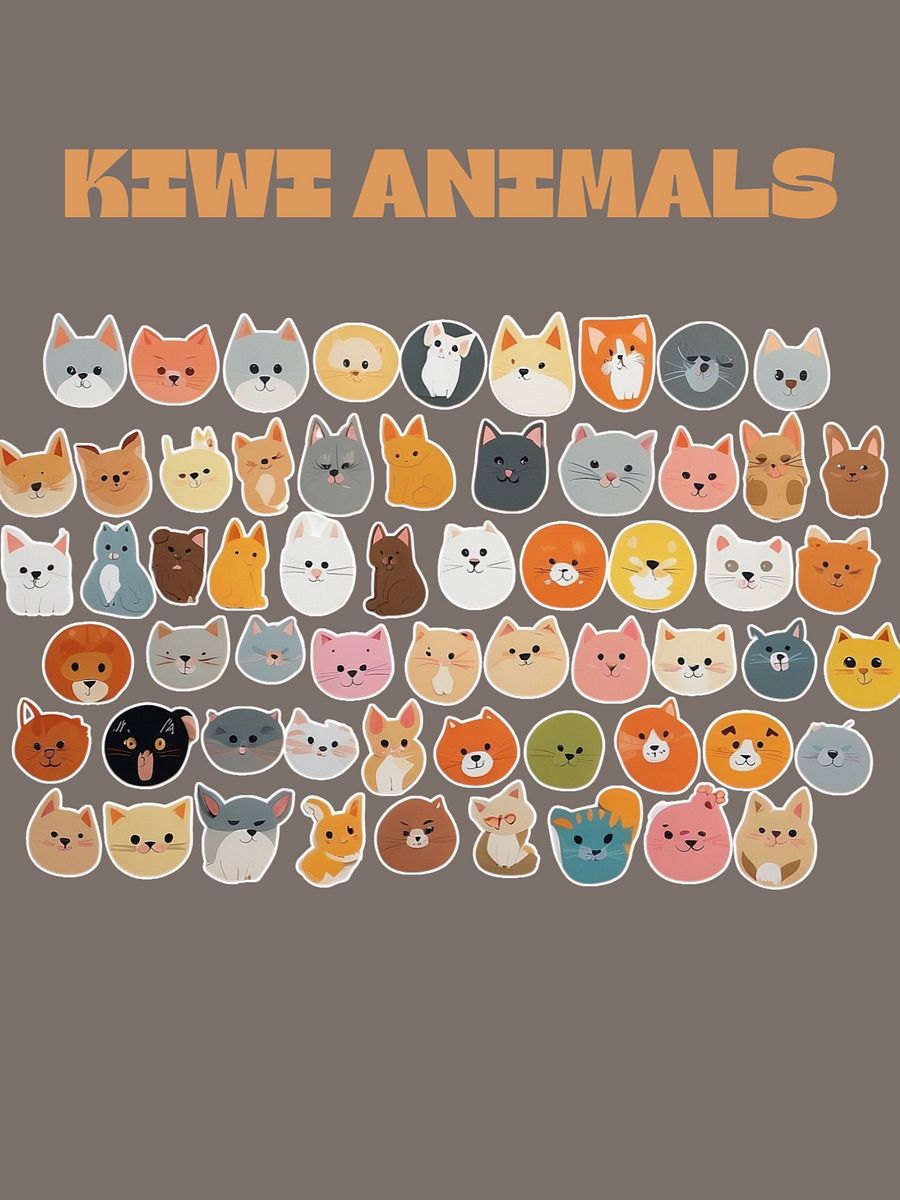 Kiwi Animal Stickers Sheets product image (3)