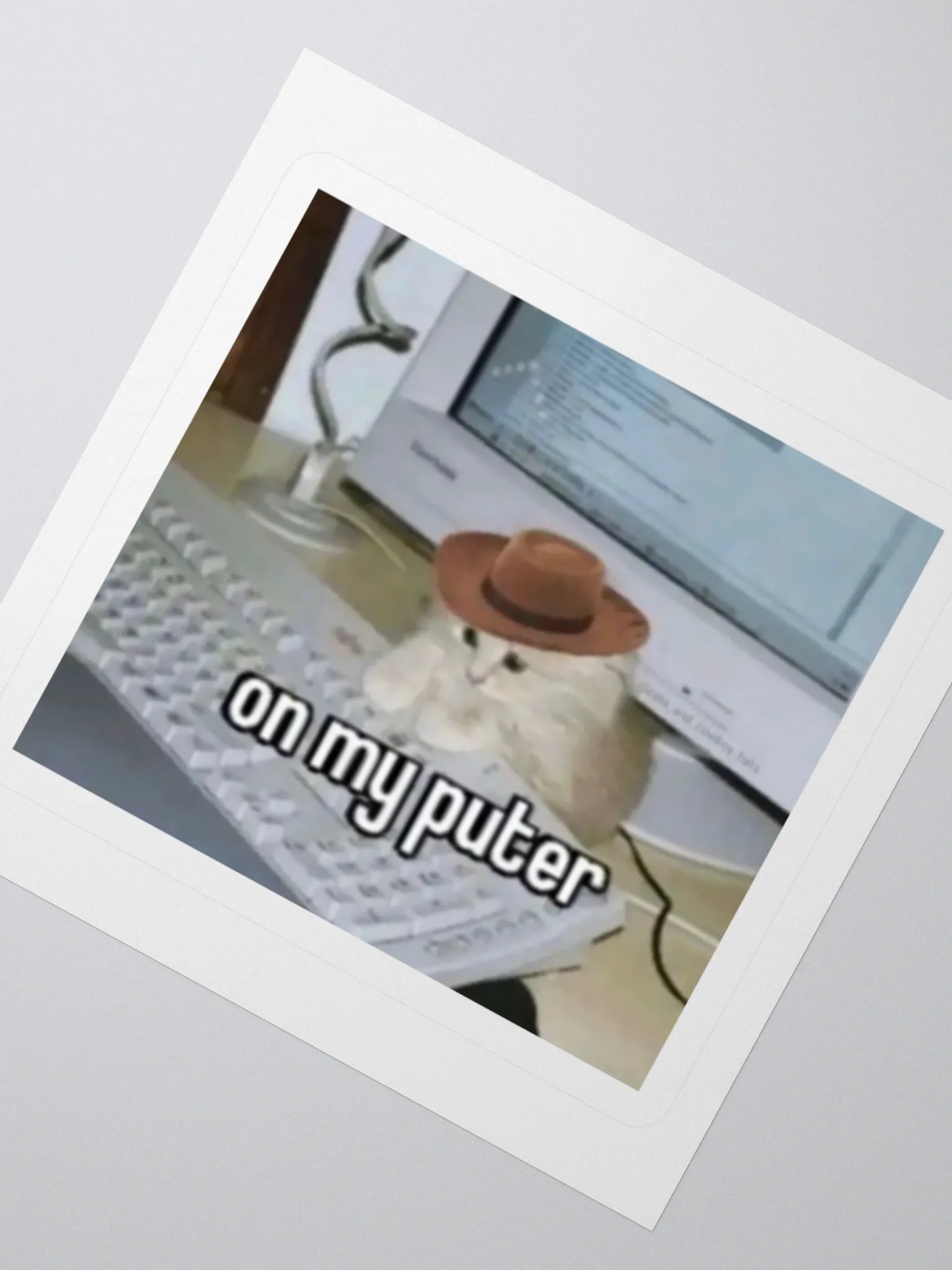 "on my puter" Sticker product image (5)