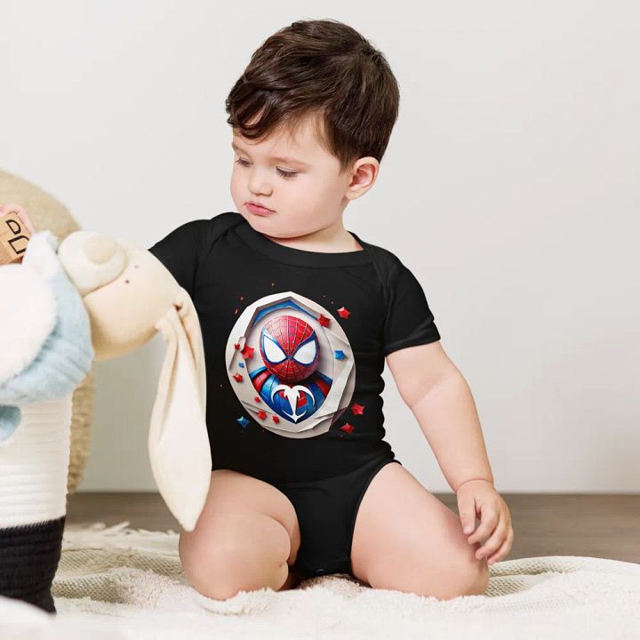 Infant Spiderman Short Sleeve One Piece product image (1)