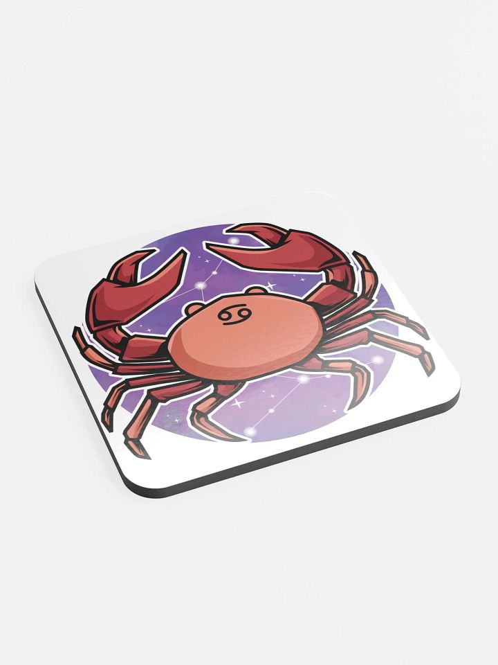 Constellation Cancer Glossed Cork Coaster product image (2)