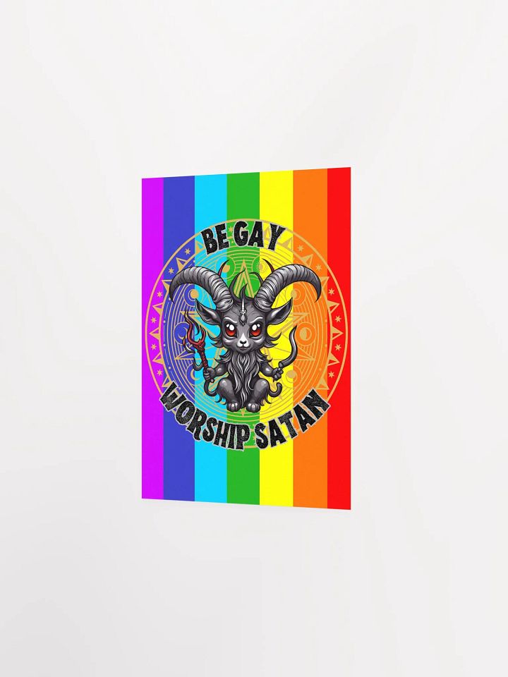 Be Gay Worship Satan Print product image (16)