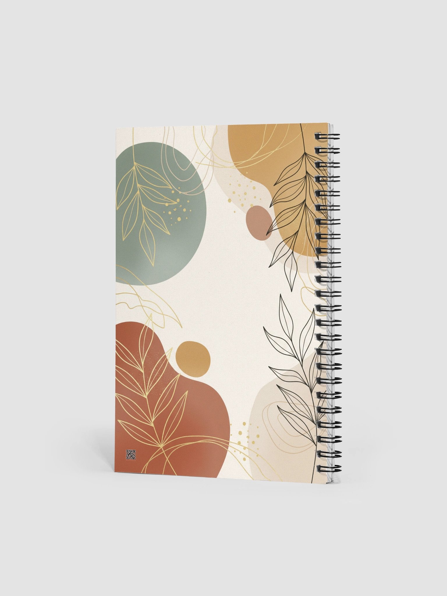 Elegant Serenity: Minimalist Botanical Spiral Notebook for Creative Minds product image (3)