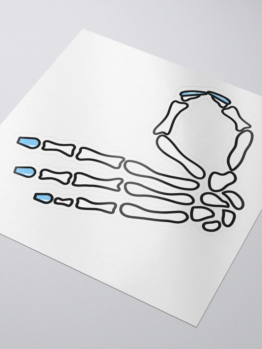 'OK' skeleton hand sticker product image (3)