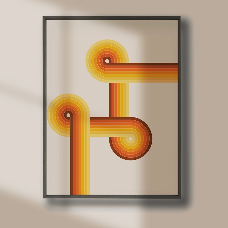 Mid Century Modern Gallery Wall Set of 6 DIGITAL Prints product image (11)