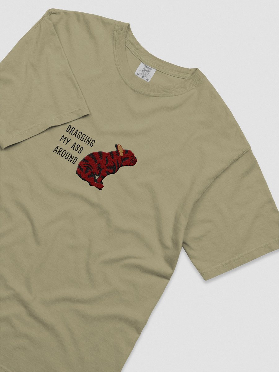 Dragging My Ass Around T-Shirt(Embroidered) of a French Bulldog(Brindle) product image (15)