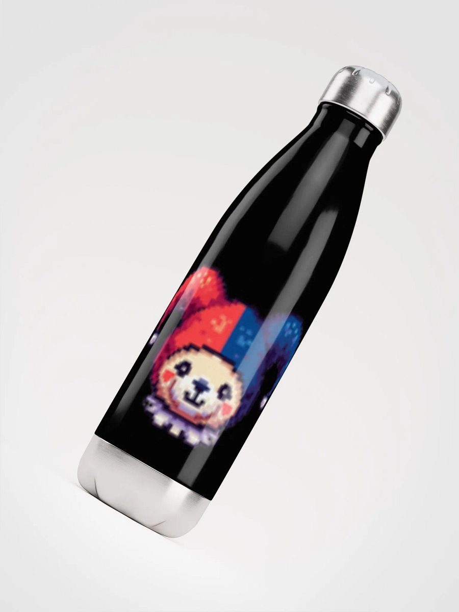 Pixel Art Teddy Bear Jester Stainless Steel Water Bottle product image (4)