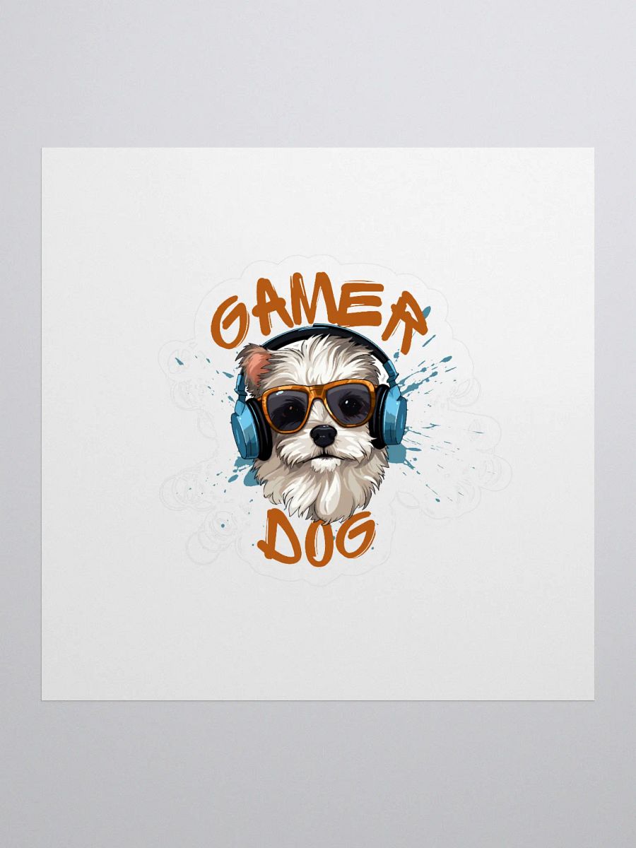 Gamer Dog Vinyl Stickers product image (1)