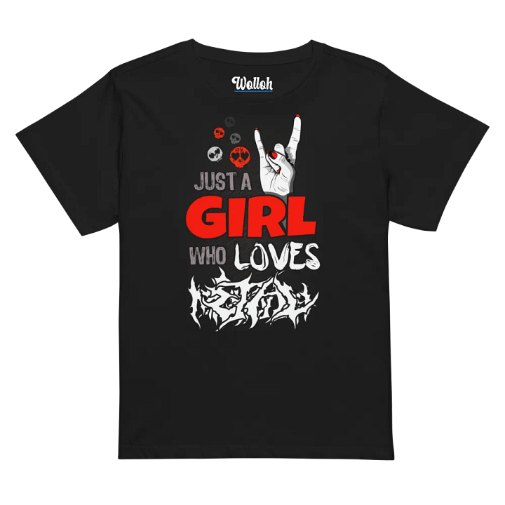 Just a Girl Who Loves Metal - Female Metalhead High Waisted T-Shirt product image (1)