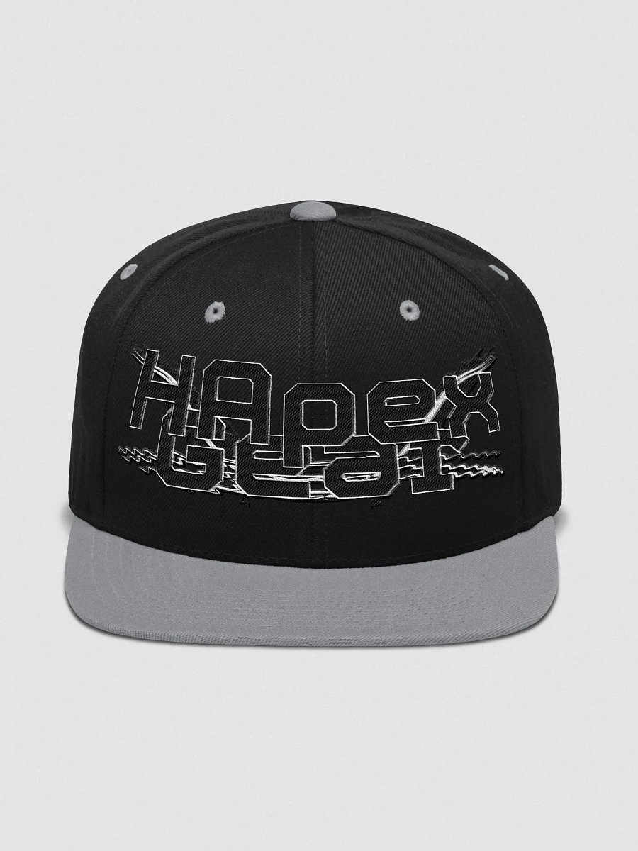 Wool Blend Snapback Cap - Embroidery - Black HApex Gear White Logo product image (4)