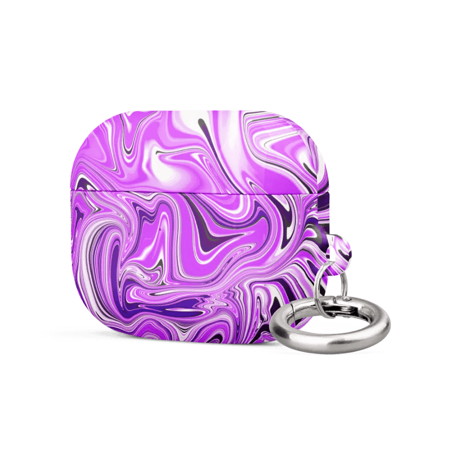 Case for AirPods® - Purple Digital Fluid Art product image (5)