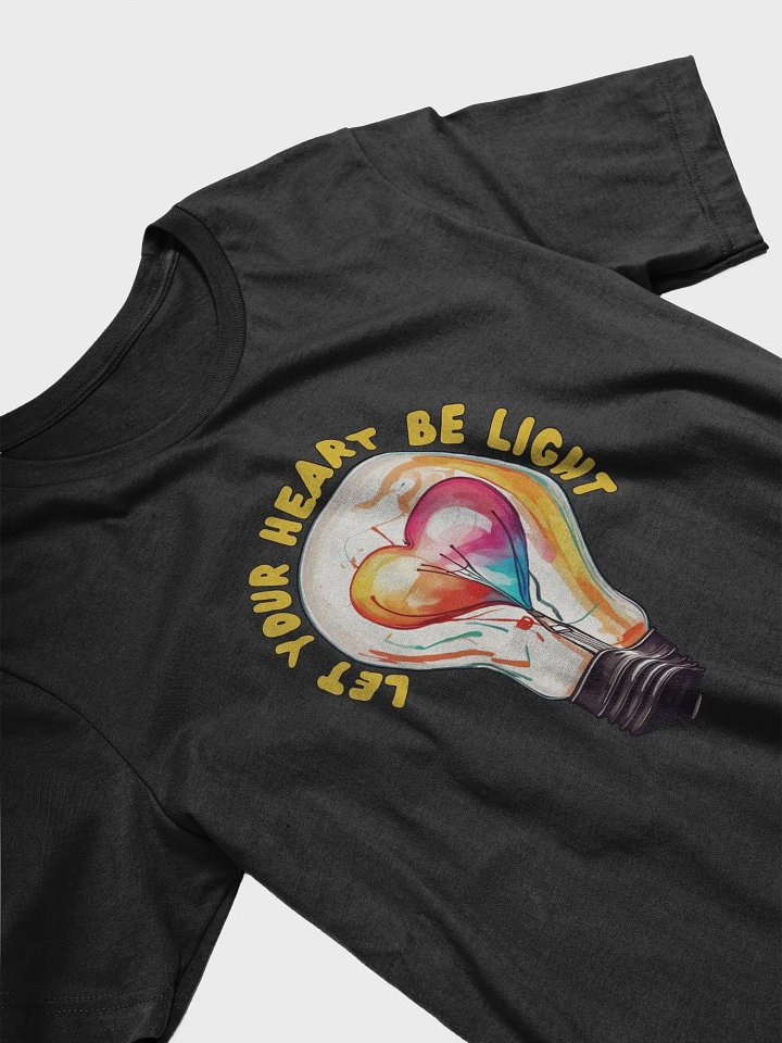 Reflective Bulbs Graphic T Shirt | Let Your Heart Be Light product image (2)
