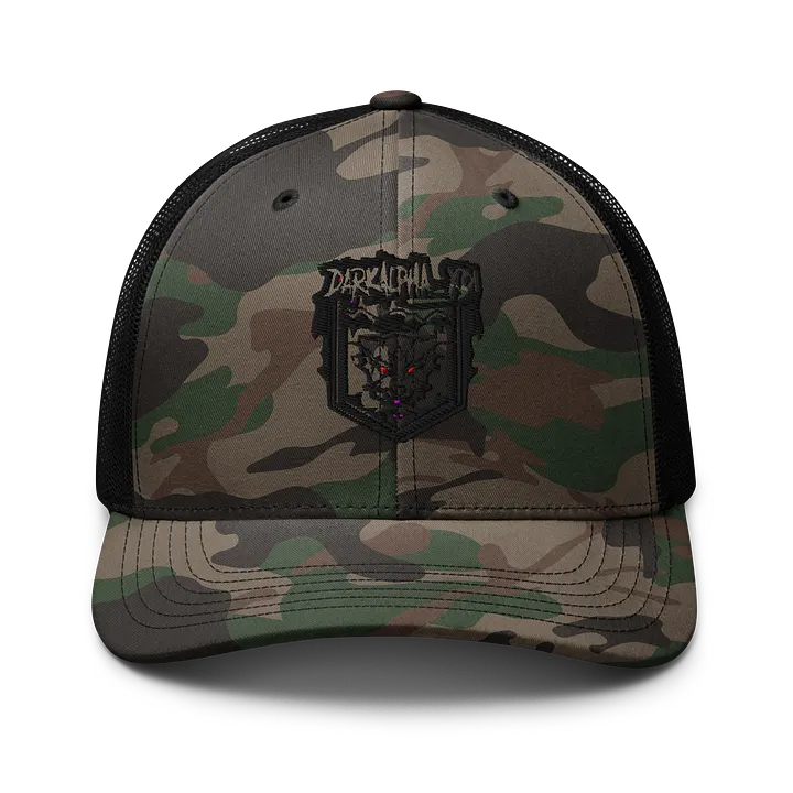 DARKALPHA CAMO TRUCKER HAT product image (1)