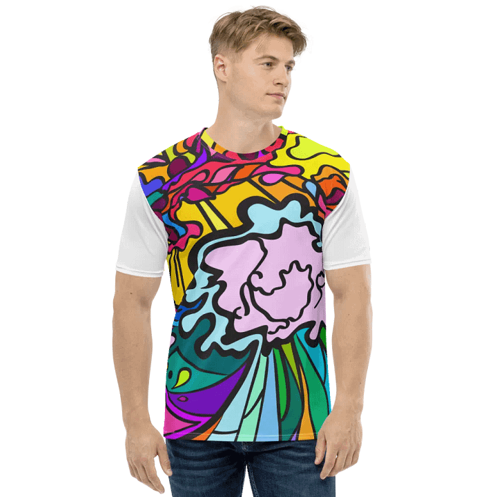 Chaos Wave All-Over Print T-Shirt - Wave at Sunset product image (1)