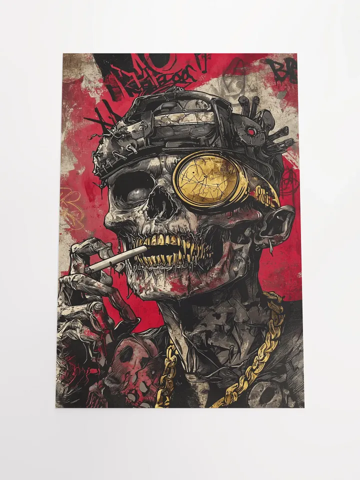 Gritty Punk Skeleton Poster product image (1)