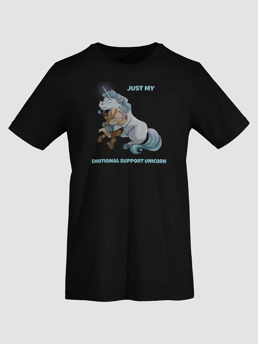 Emotional Support Unicorn & Elf unisex short sleeve T-shirt for RPG players and pet lovers product image (33)