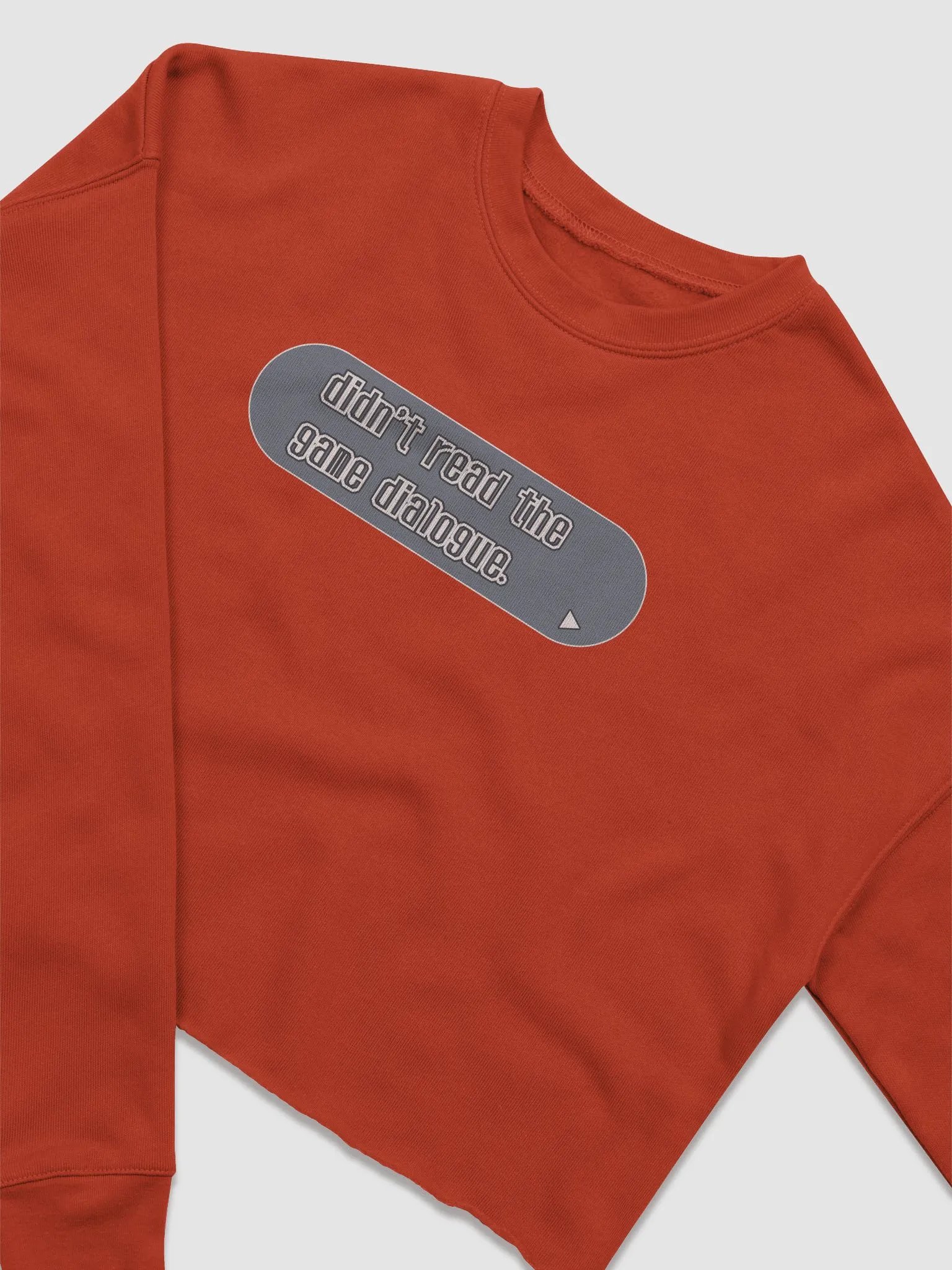 Didn't Read the Game Dialogue Crop Sweater product image (25)