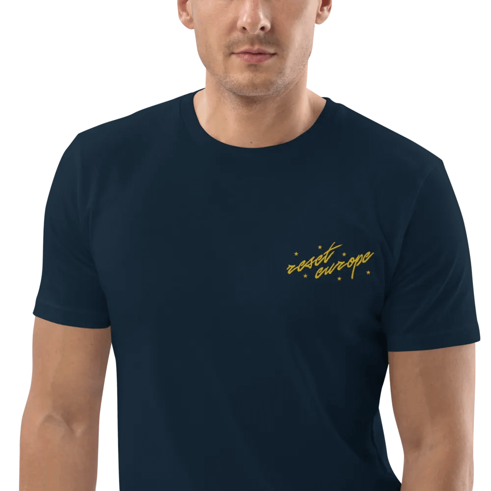 reset europe embroidered t-shirt - 100% organic cotton product image (8)