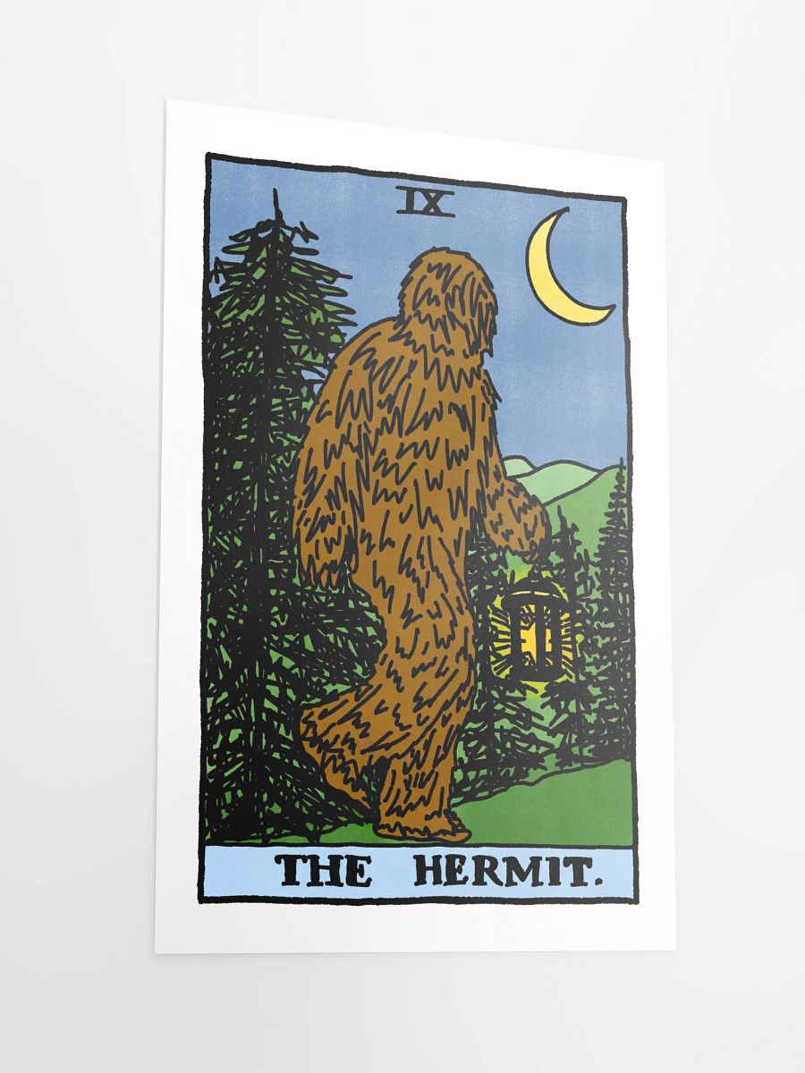 Bigfoot Hermit Tarot Card Print product image (2)
