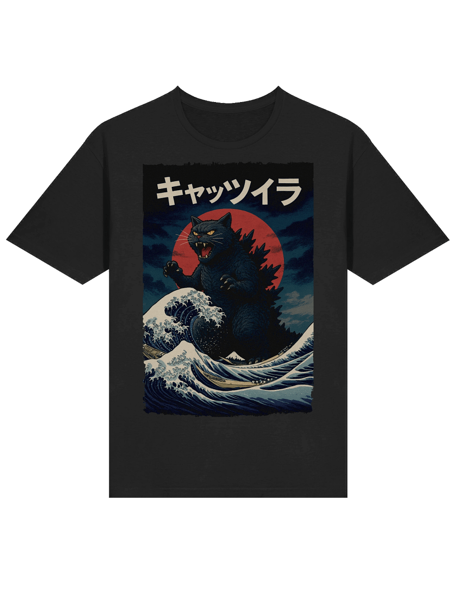 Catzilla Japanese Art T-Shirt product image (13)