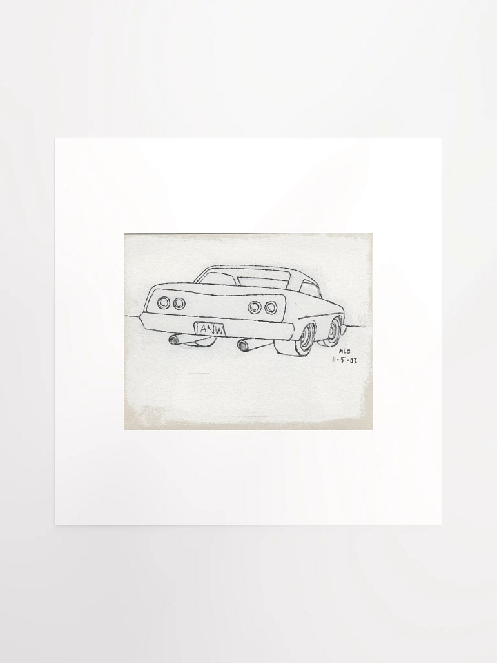 White Car #1 Print product image (2)