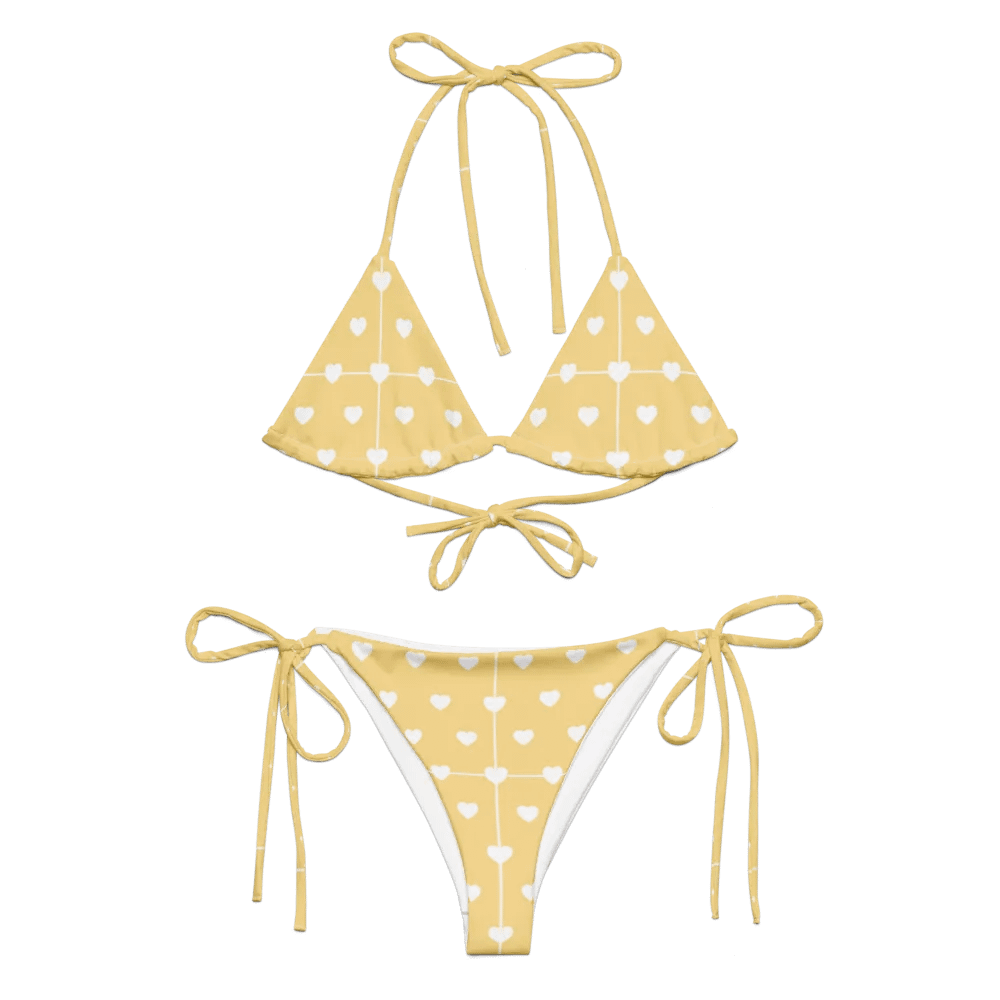 Pastel Heart Seamless Pattern String Bikini - v2 product image (6)