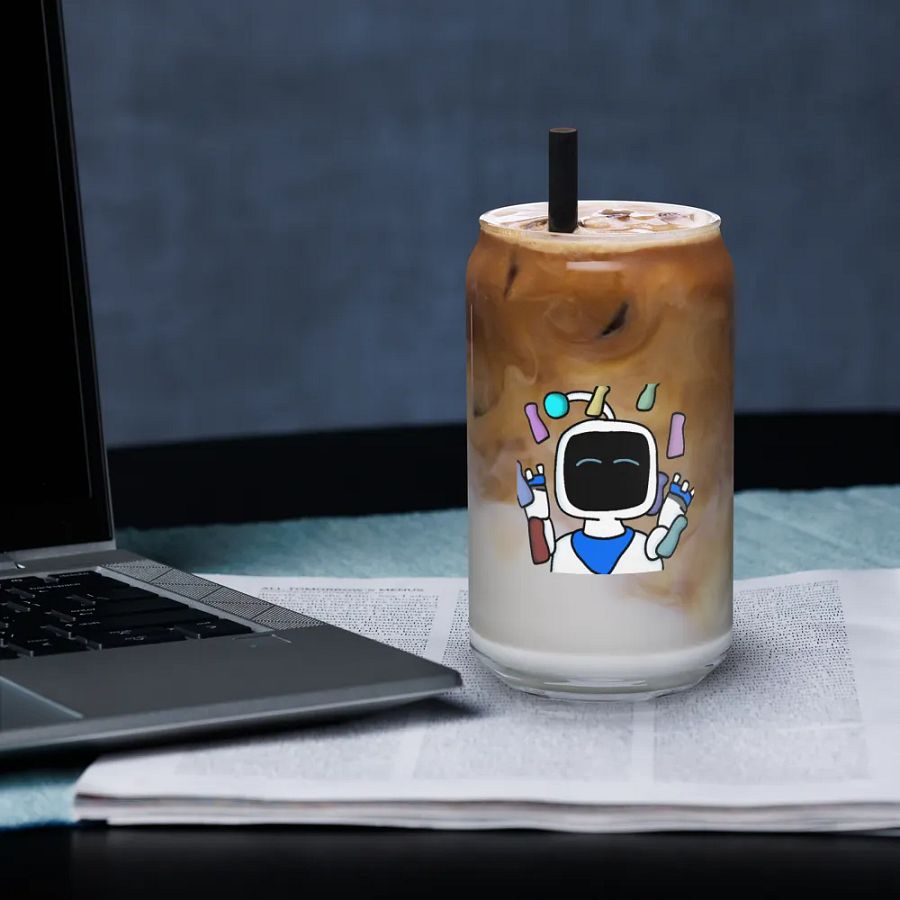 Astro bot celebrate drinking glass product image (3)