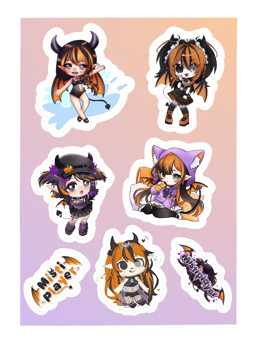 2nd Anniversary ALL OUTFITS - Sticker sheet product image (3)