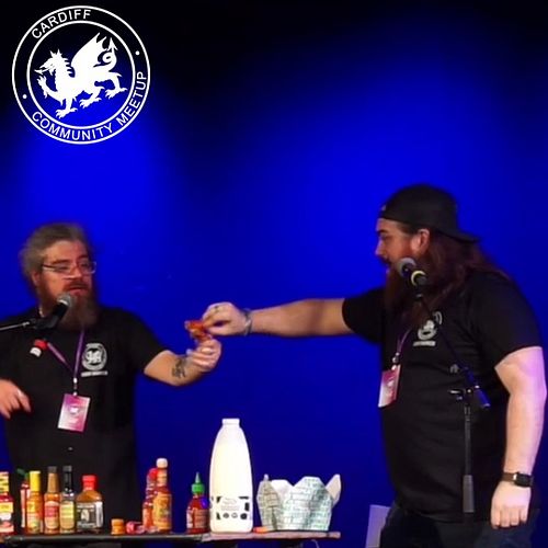 How does one sneeze that much chicken everywhere?!? Cardiff Community MeetUp Powered by @twitch