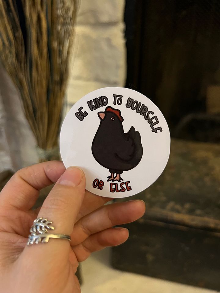 Be Kind Or Else... Void 'Dew Chicken Vinyl Sticker product image (1)