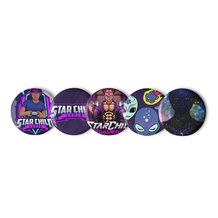 Star Child Gamer Button Set product image (2)