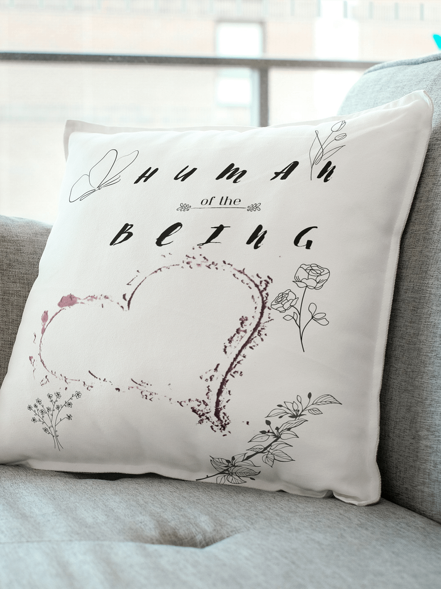 Cascading Love All-Over Print Pillow, "Human of the Being" product image (1)