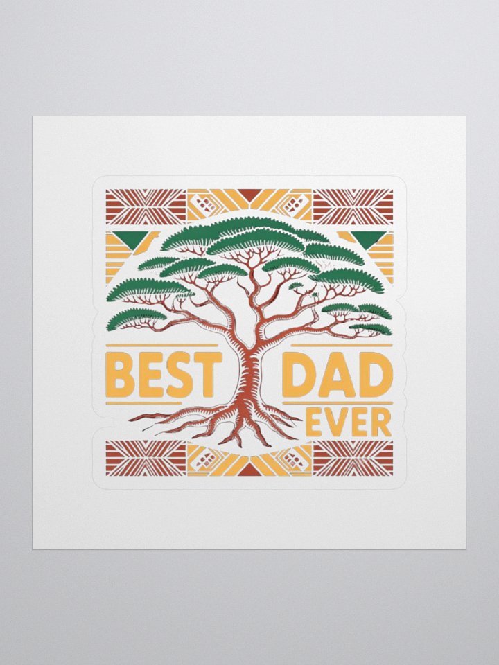Best Dad Ever African Dad Father Papa Afrika Africa Father's Day Sticker product image (1)
