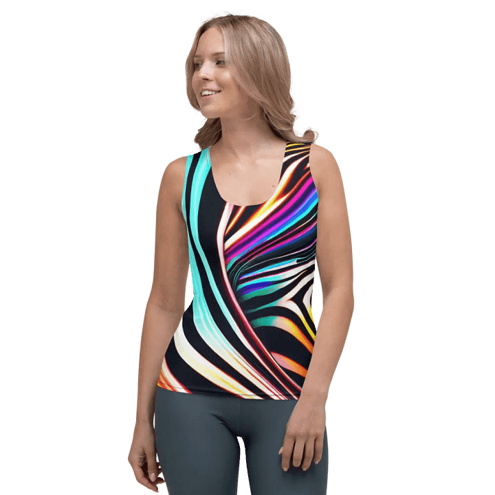 Psychedelic Zebra Stripes Women's Tank Top product image (1)