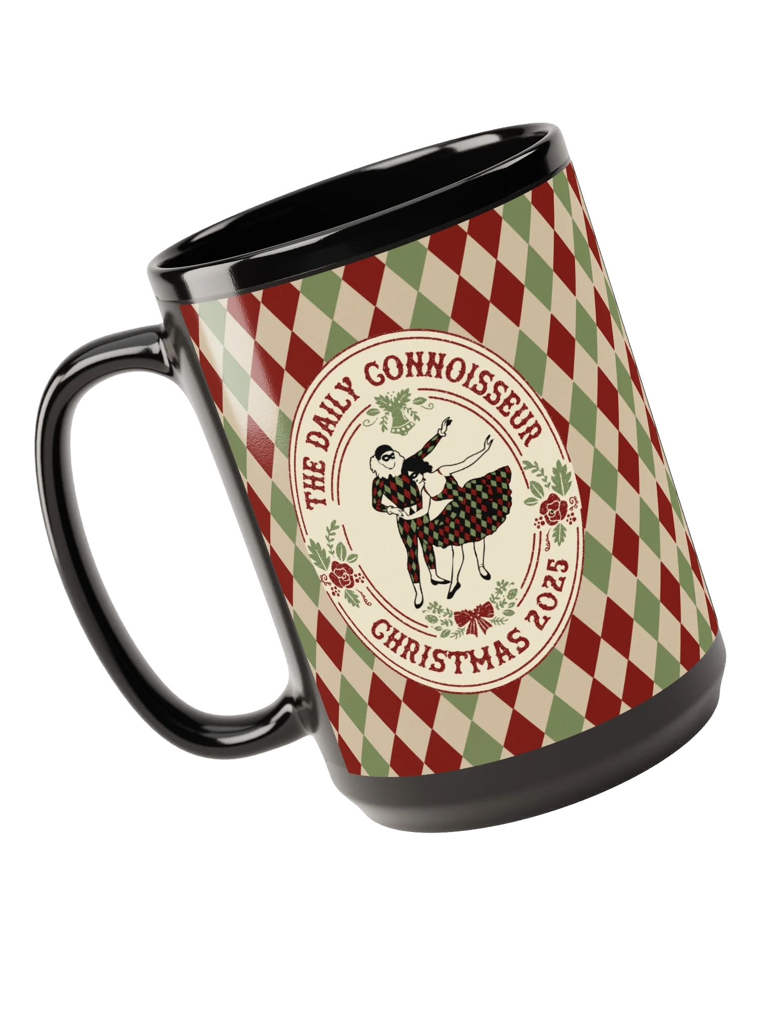 Harlequin Christmas Pattern Mug - 15 oz. product image (3)