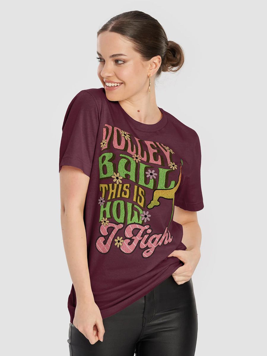 This Is How I Fight Volleyball Floral Tee product image (17)