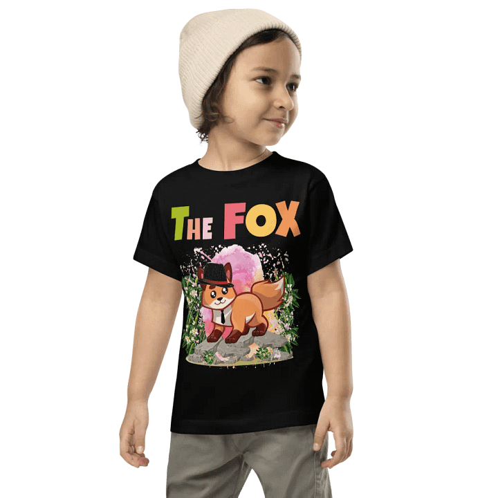 The Fox Colorful Funny Cute Bella +Canvas Toddler T-Shirt – Funny Shirt, Best Gift for Kids product image (2)