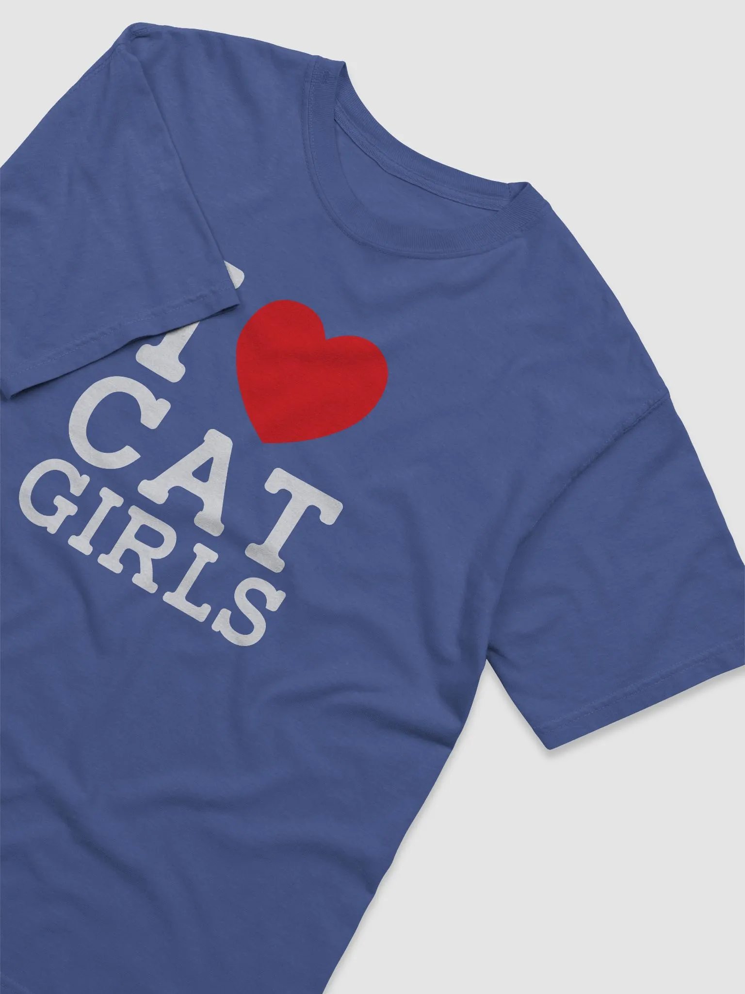 I Heart Cat Girls Unisex T-Shirt product image (3)