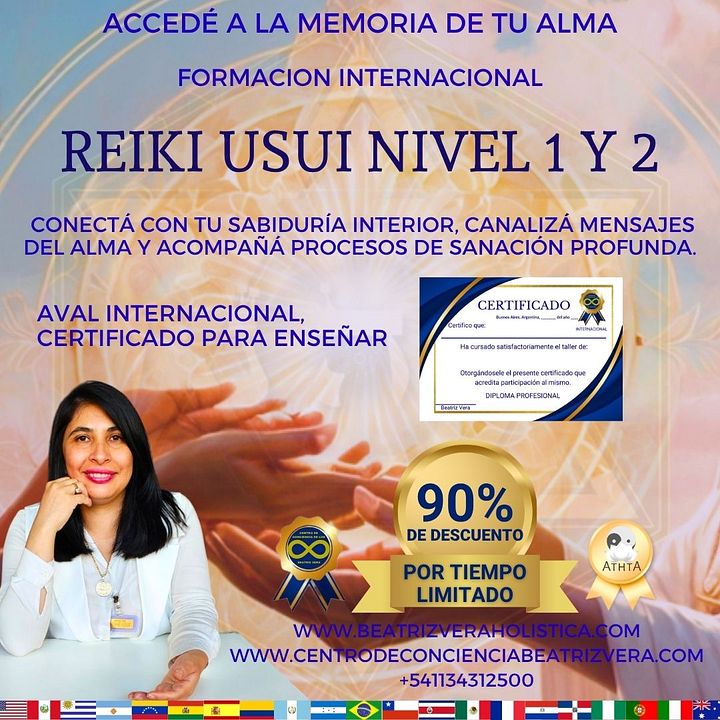 Reiki usui nivel 1 y 2 (clases diferidas digitales) product image (1)