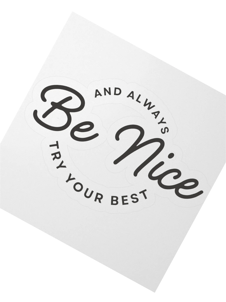 Be Nice Sticker product image (5)
