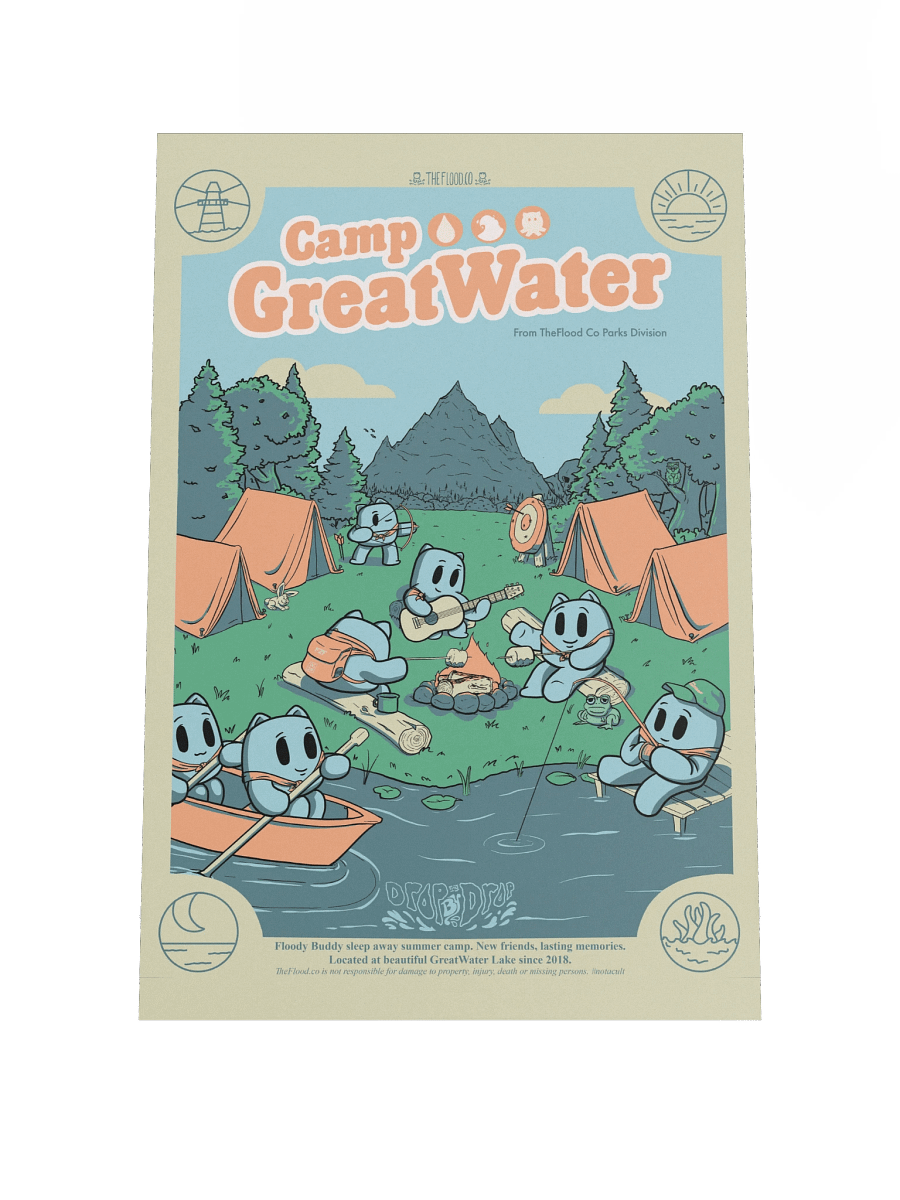 Camp GreatWater Paper Poster product image (1)