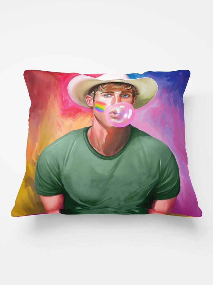 Gay Cowboy Pop Art Throw Pillow product image (2)
