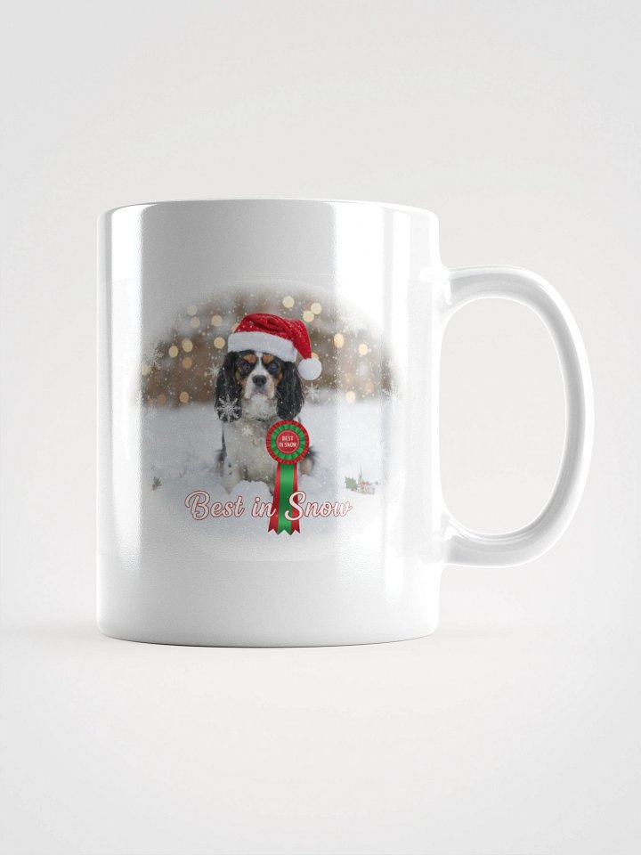 White Glossy Mug with Baxter Best in Snow product image (2)