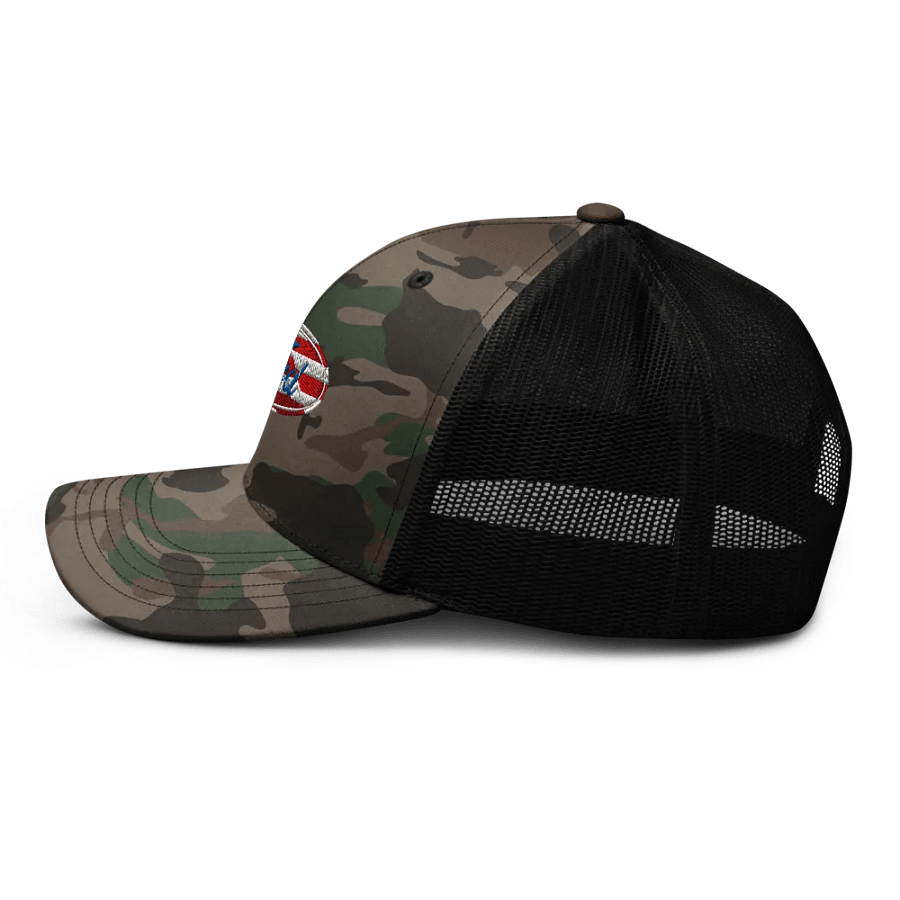 Freedom Script Camo Trucker Hat product image (3)