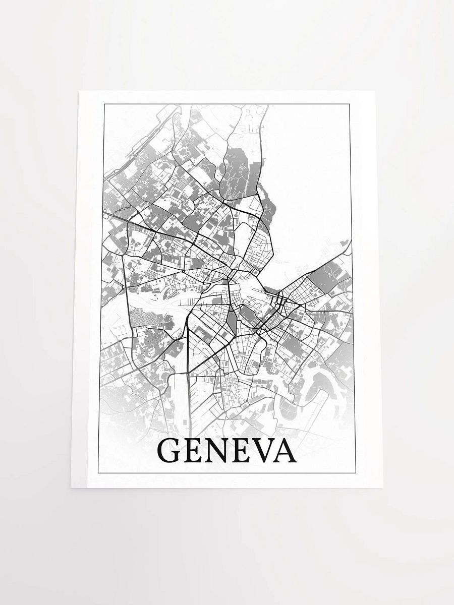 Geneva, Switzerland, city map print product image (18)