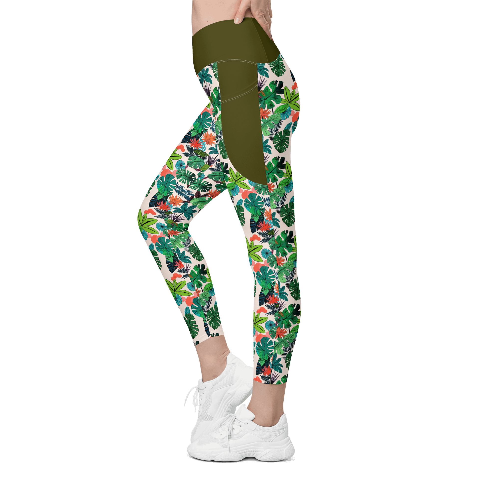 Tropical Leggings with Pockets product image (6)