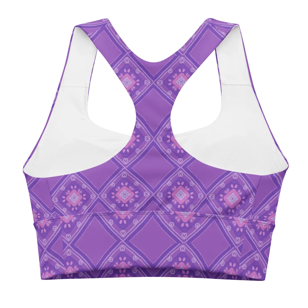 Lilac_Pattern Sports Bra product image (1)