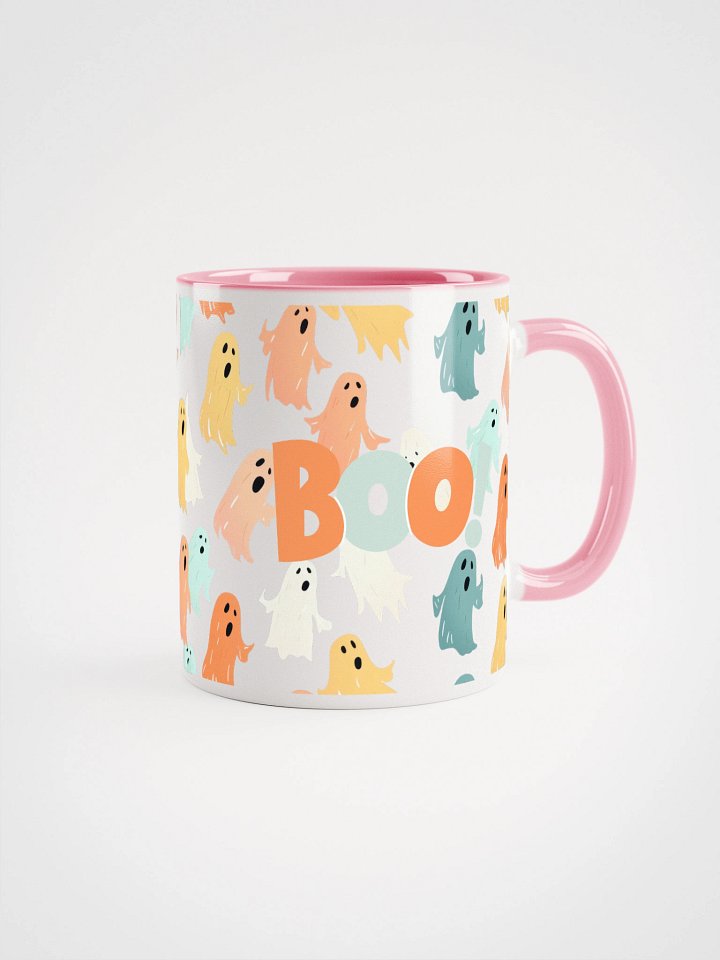 Peek-a-Boo! Pastel Ghosts Ceramic Mug product image (1)
